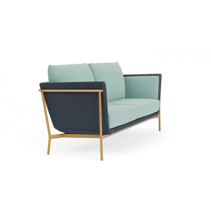 Lloyd Flanders™ Solstice Sofa  - Denim Blue, Metallic Gold