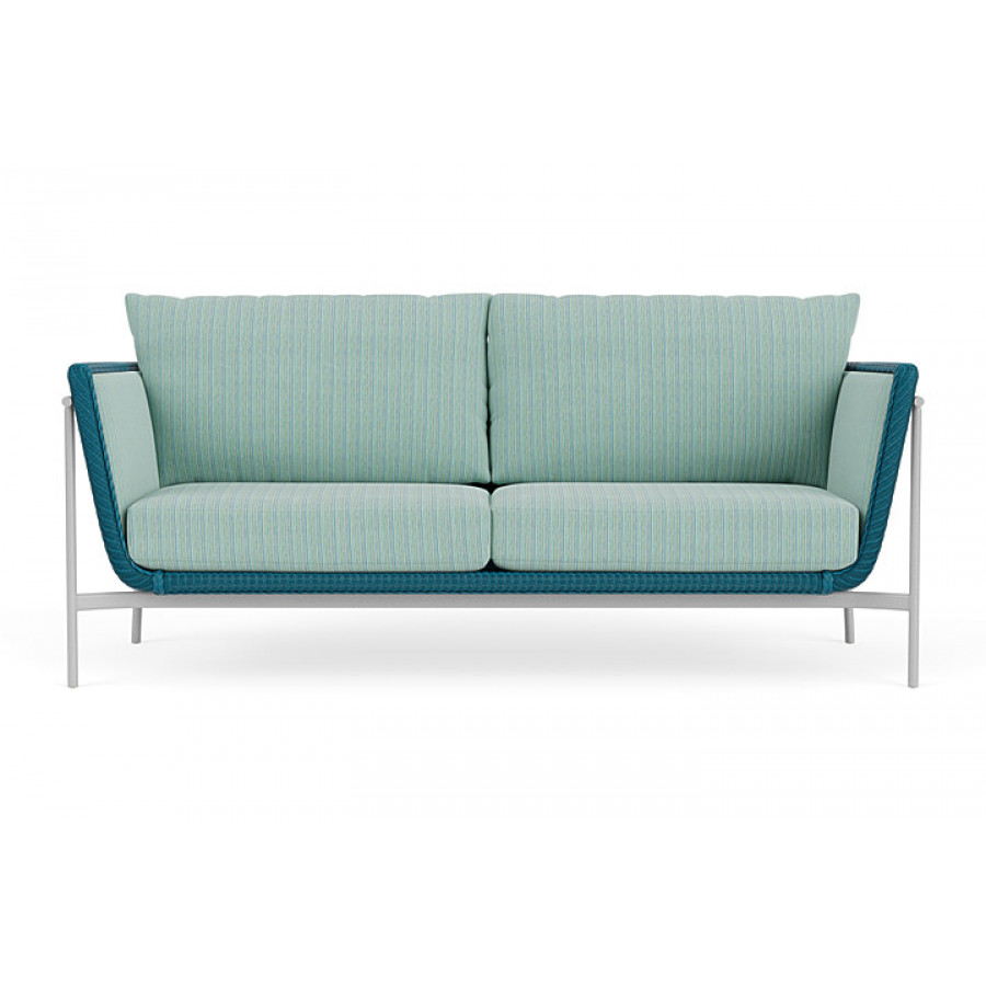 Lloyd Flanders™ Solstice Sofa  - Peacock, Metallic Silver