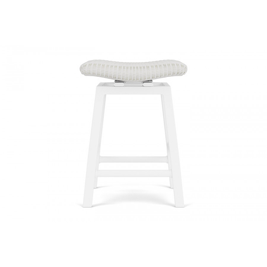 Lloyd Flanders™ Loom Swivel Counter Stool - Matte White