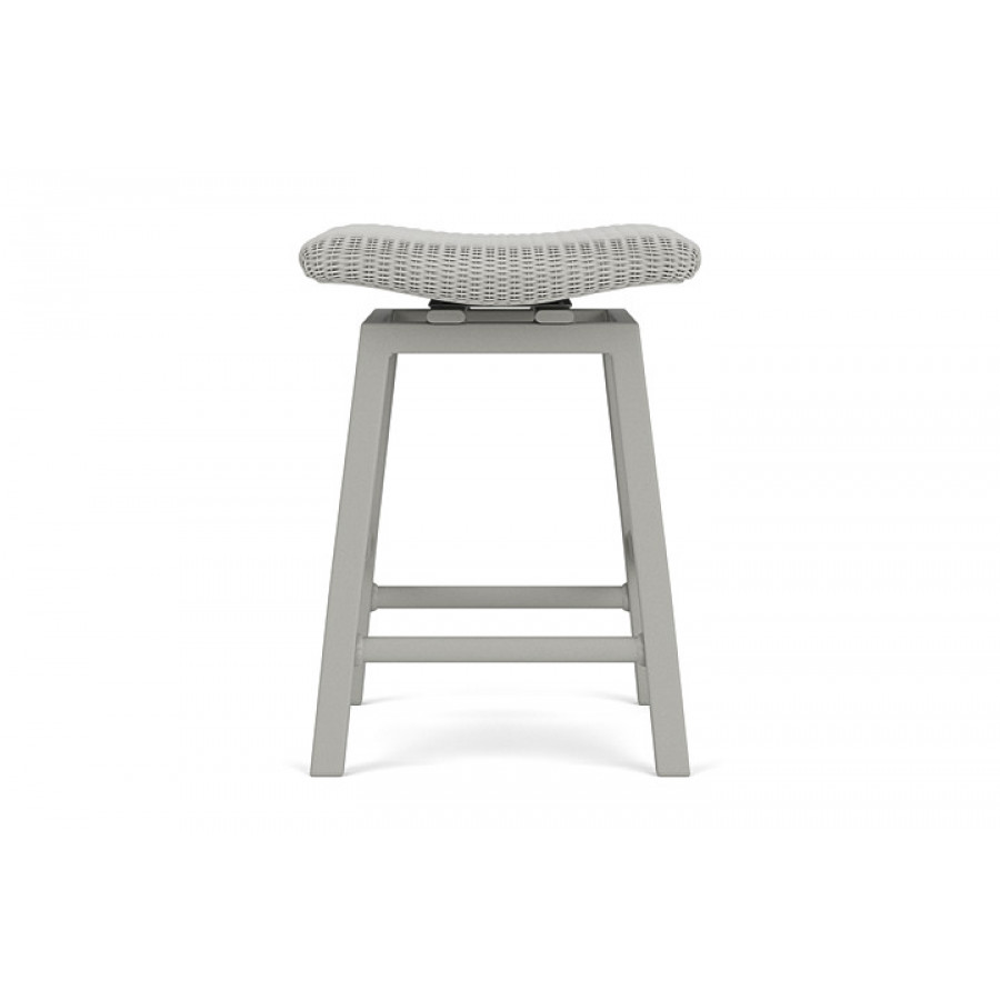 Lloyd Flanders™ Loom Swivel Counter Stool - Platinum