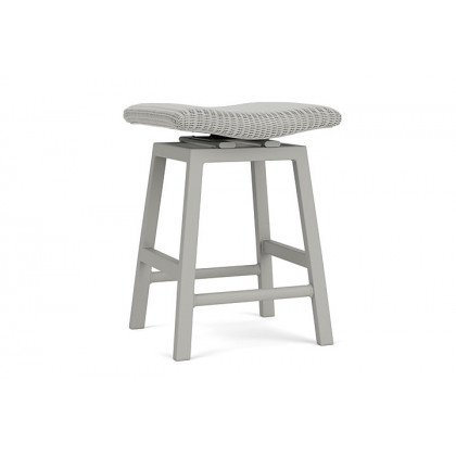 Lloyd Flanders™ Loom Swivel Counter Stool - Platinum