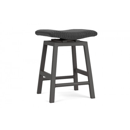 Lloyd Flanders™ Loom Swivel Counter Stool - Charcoal