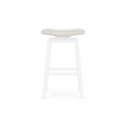 Lloyd Flanders™ Loom Swivel Bar Stool - White