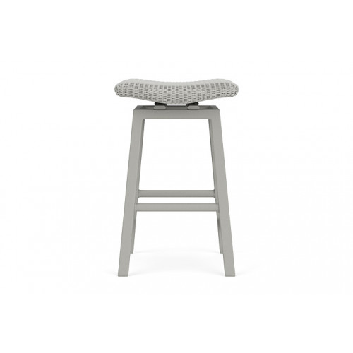 Lloyd Flanders™ Loom Swivel Bar Stool - Platinum