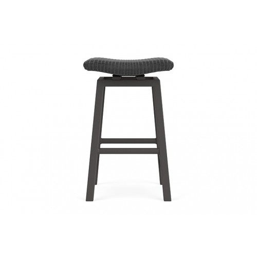 Lloyd Flanders™ Loom Swivel Bar Stool - Charcoal