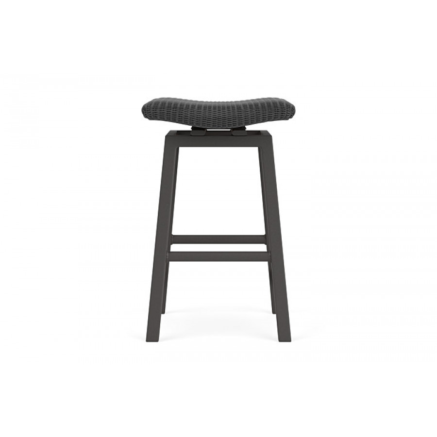 Lloyd Flanders™ Loom Swivel Bar Stool - Charcoal