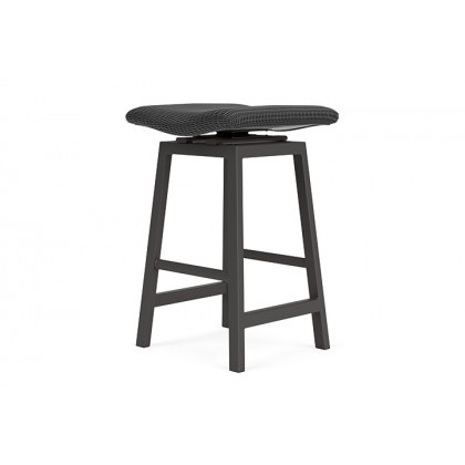 Lloyd Flanders™ Loom Swivel Bar Stool - Charcoal