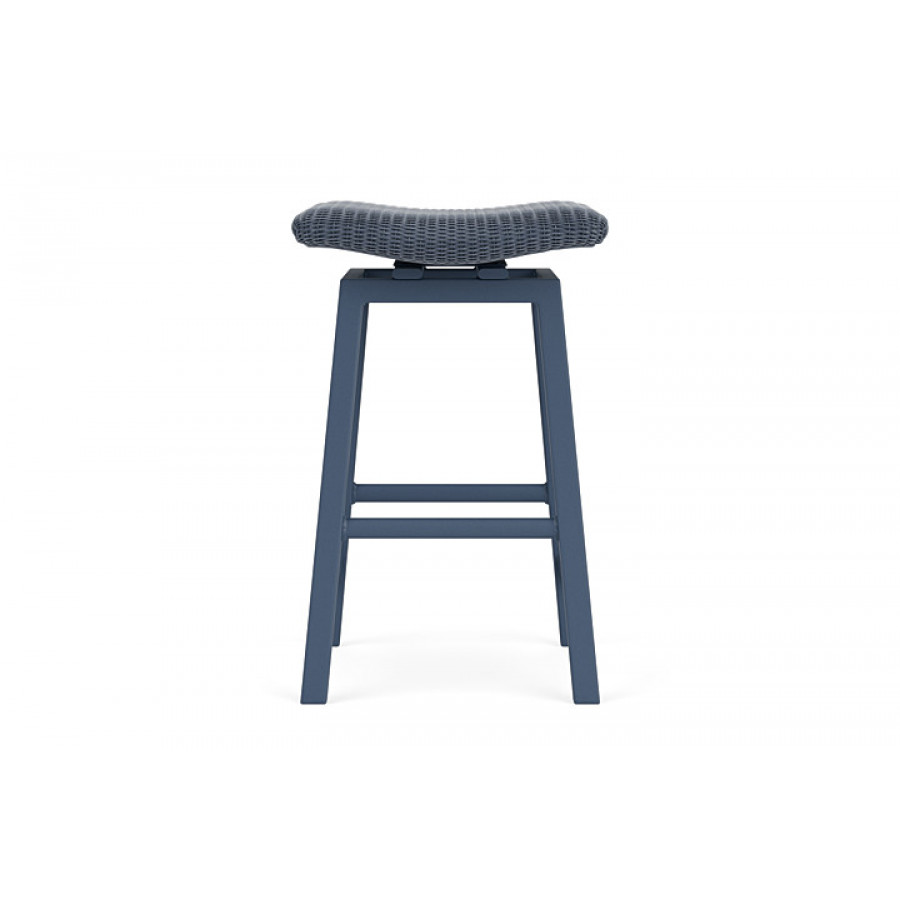 Lloyd Flanders™ Loom Swivel Bar Stool - Denim Blue