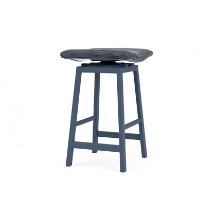 Lloyd Flanders™ Loom Swivel Bar Stool - Denim Blue