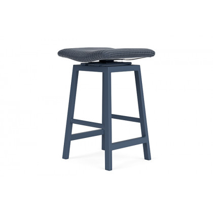 Lloyd Flanders™ Loom Swivel Bar Stool - Denim Blue