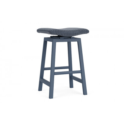 Lloyd Flanders™ Loom Swivel Bar Stool - Denim Blue