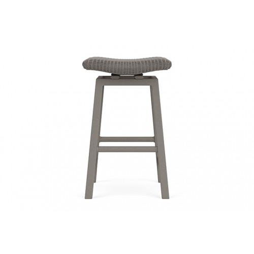 Lloyd Flanders™ Loom Swivel Bar Stool - Pewter