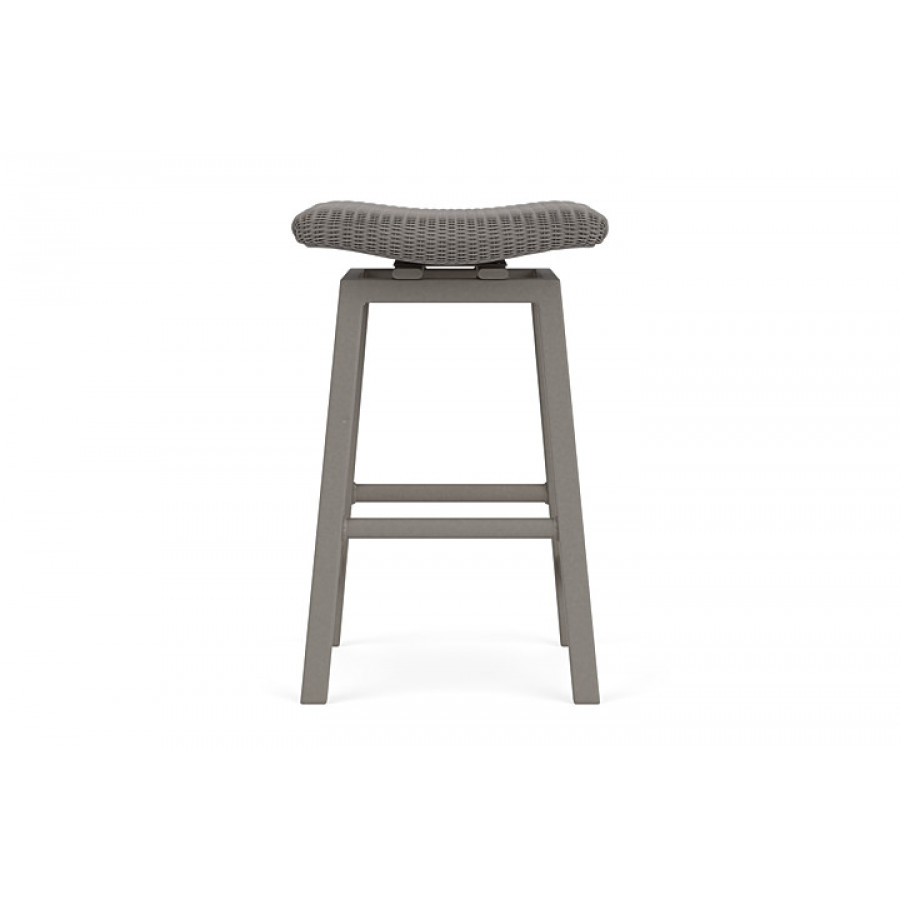 Lloyd Flanders™ Loom Swivel Bar Stool - Pewter