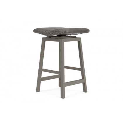 Lloyd Flanders™ Loom Swivel Bar Stool - Pewter