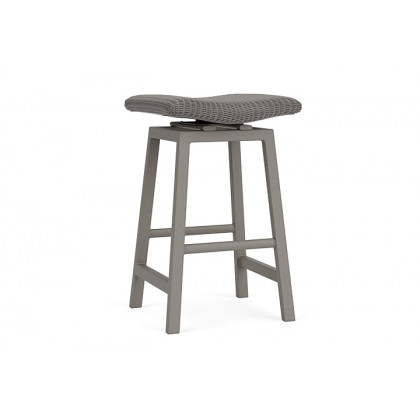 Lloyd Flanders™ Loom Swivel Bar Stool - Pewter