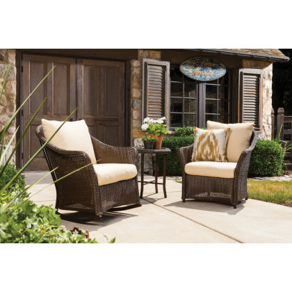 Lloyd Flanders™ Loom 20" Round End Table - Platinum