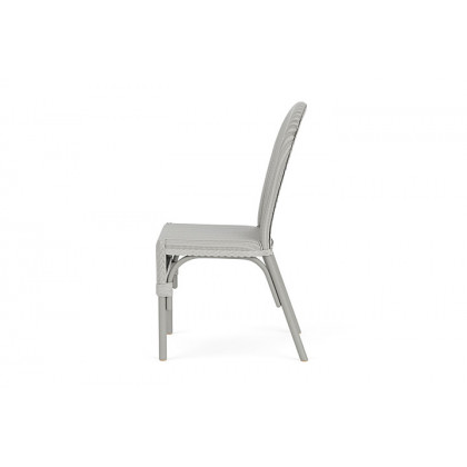 Lloyd Flanders™ Loom Bistro Chair - Platinum