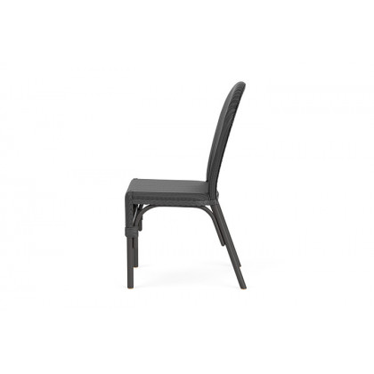 Lloyd Flanders™ Loom Bistro Chair - Charcoal