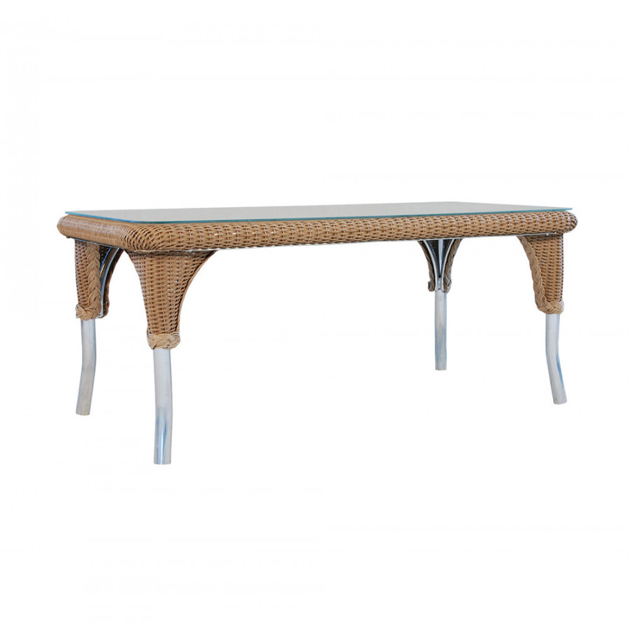 Lloyd Flanders™ Loom 42" Rectangular Cocktail Table - Denim Blue