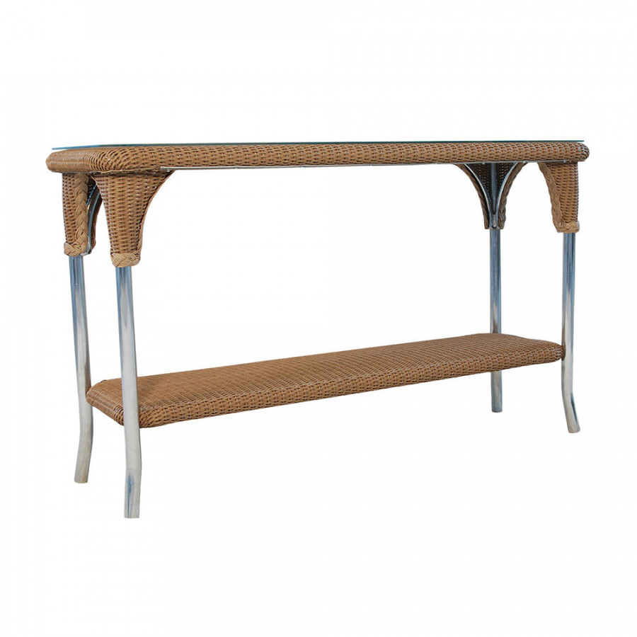 Lloyd Flanders™ Loom 52" Console Table - French Beige