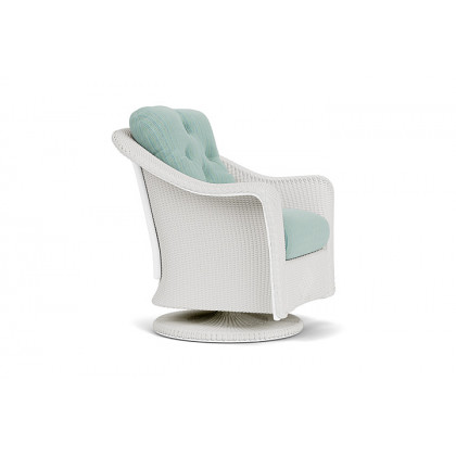 Lloyd Flanders™ Reflections Swivel Rocker Lounge Chair - Matte White