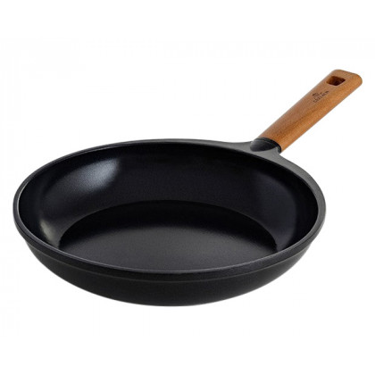Maxima - Natur Non-Stick Frying Pan with Lid 11" in Black