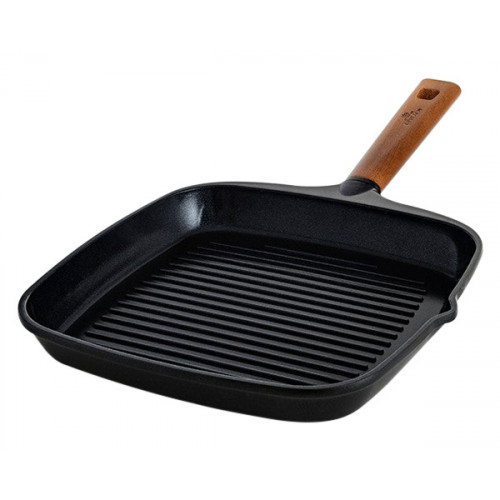 Maxima - Natur Non-Stick Grill Pan 9.4" in Black