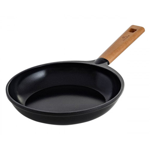Maxima - Natur Non-Stick Frying Pan with Lid 7.9" in Black