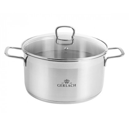 Maxima - Brava Stainless Steel Pot Set with Lids 8 Pcs in Steel