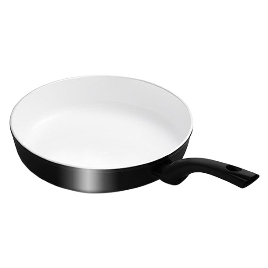 Maxima - Harmony Classic Non-Stick Frying Pan with Lid 7.9" in White/Black