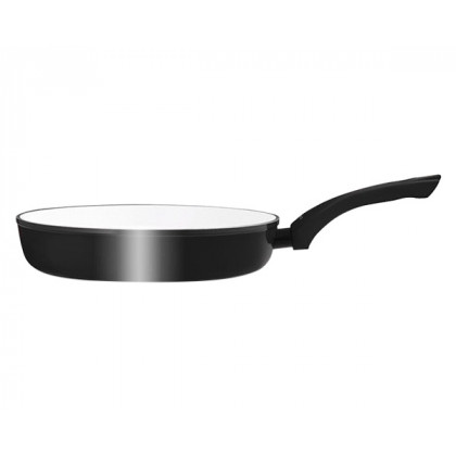 Maxima - Harmony Classic Non-Stick Frying Pan with Lid 7.9" in White/Black
