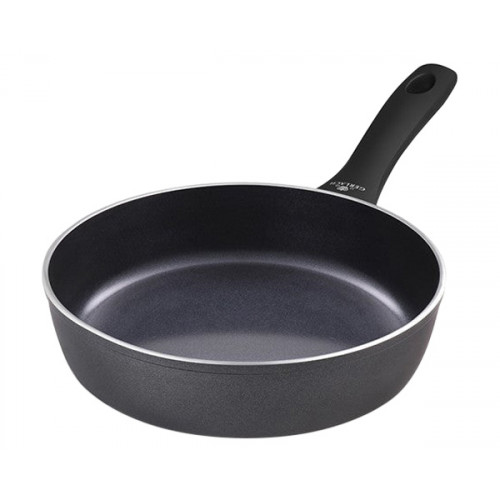 Maxima - Contrast Pro Deep Non-Stick Frying Pan with Lid 11" in Black