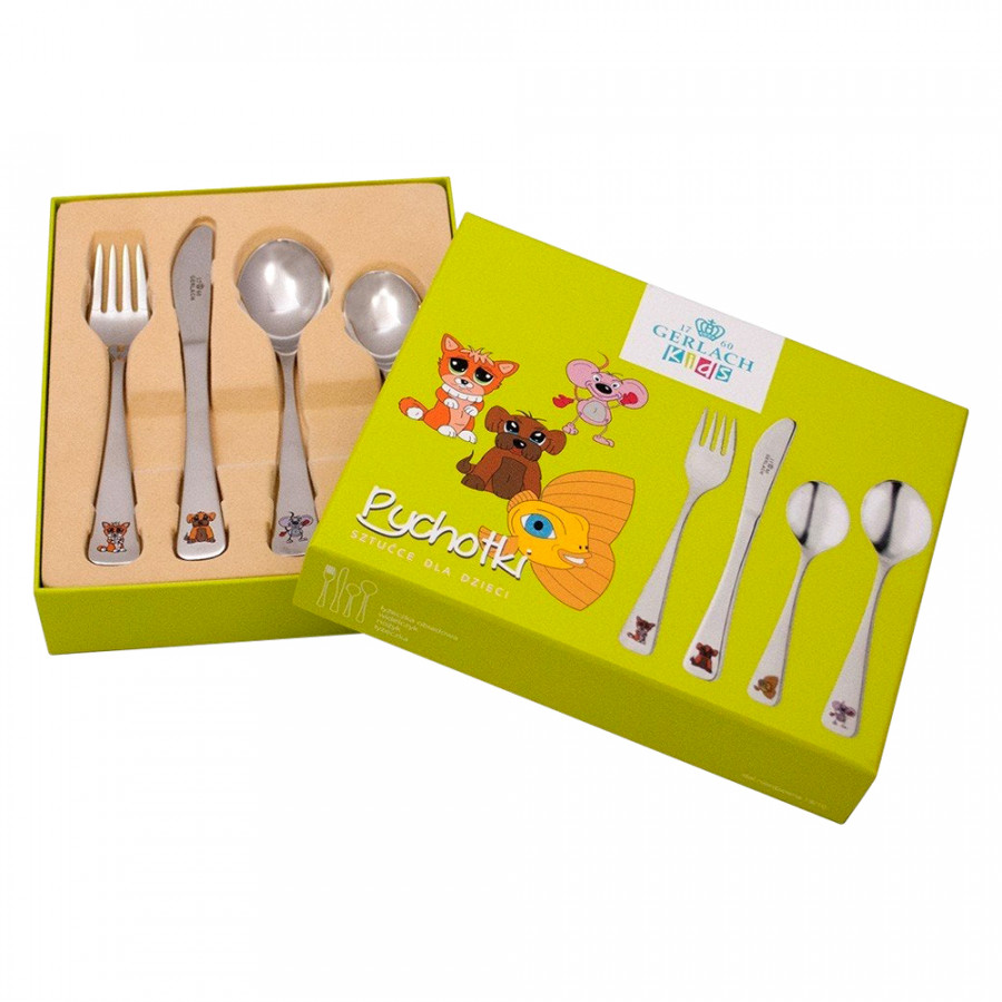 Maxima - Animals 4-Piece Flatware Set in Steel