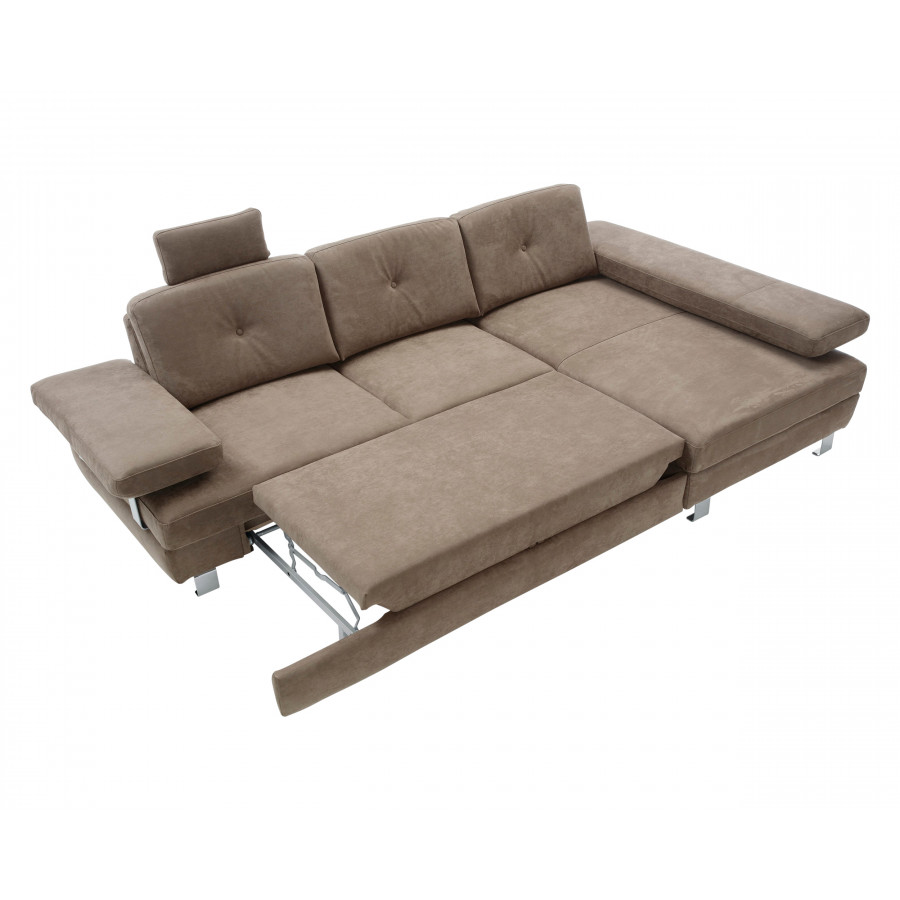 Maxima Garda Sectional Sleeper Sofa - Brown, Right Corner