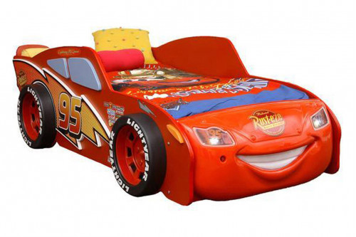 Maxima™ - Lightning Mcqueen Racing Twin Car Bed