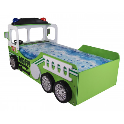 Maxima Toddler Car Bed Fire Truck - Green