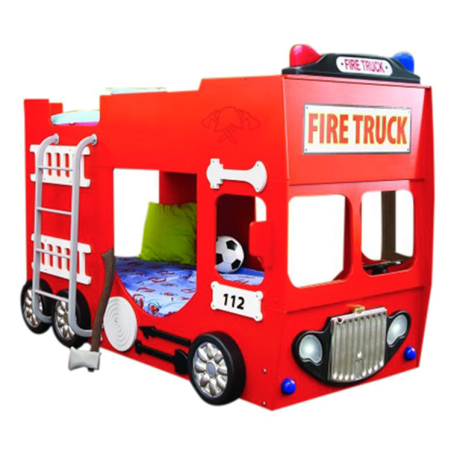 Maxima Bunk Bed Fire Truck - Red