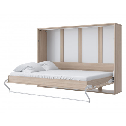 Maxima Brescia Horizontal Bed with Mattress - White, Twin Size