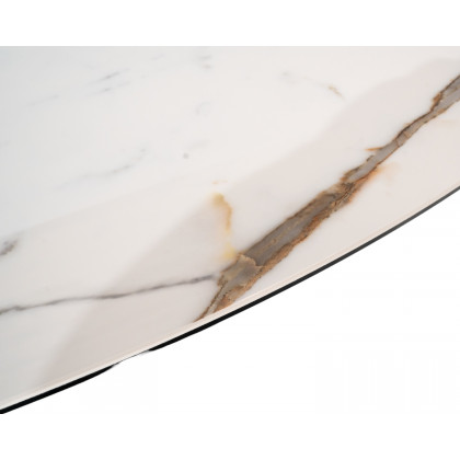 Maxima - Leonadro Dining Table with Ceramic Top and Steel Base