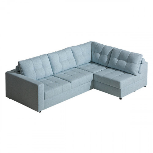 Maxima Mena Sectional Sleeper Sofa - Light Blue, Right Corner