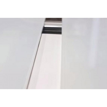 Maxima Bresso Glass Top Dining Table with Extension - White