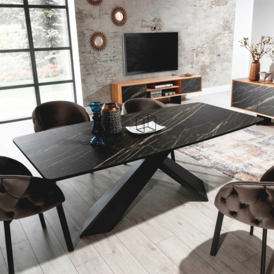 Maxima Olivia 180 Dining Table - Black
