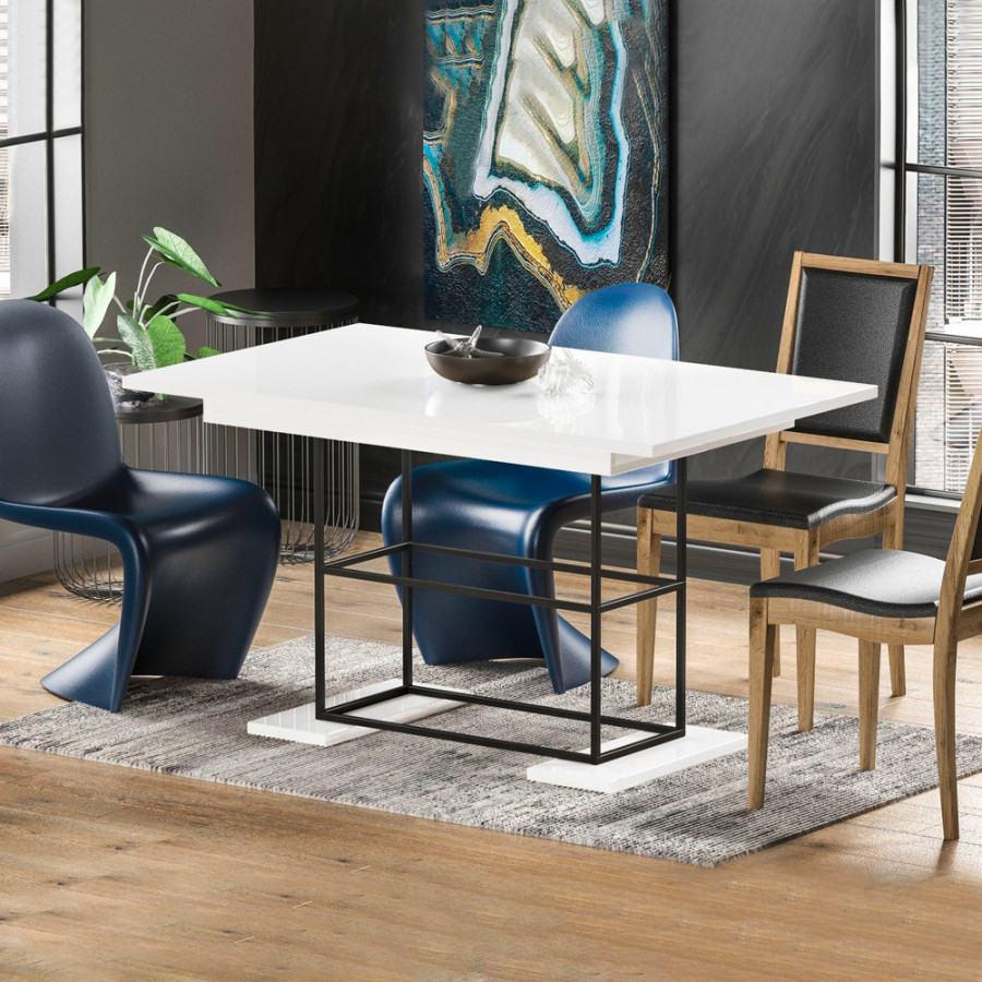 Maxima - Anie Extendable Dining Table in High Gloss