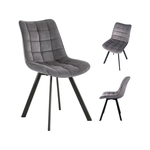 Maxima Amelia Dining Chairs, Set Of 2 - Gray