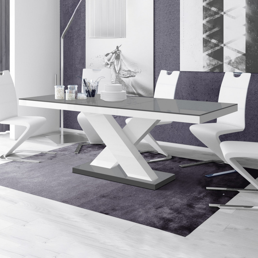 Maxima Xena Dining Set - Gray/White