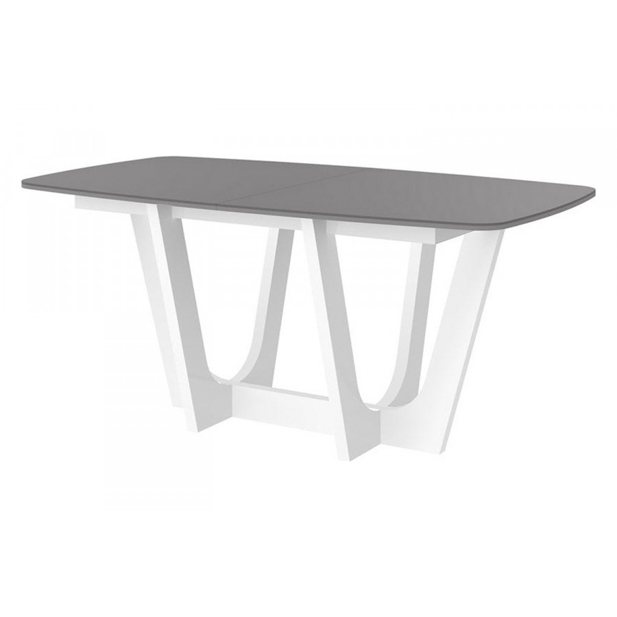 Maxima Urbino Dining Table with Extension - Gray/White