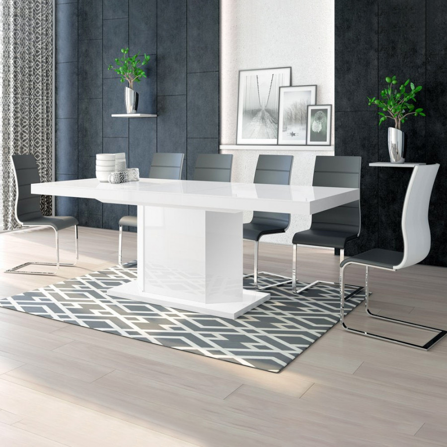 Maxima Amigo Storage Dining Table - White