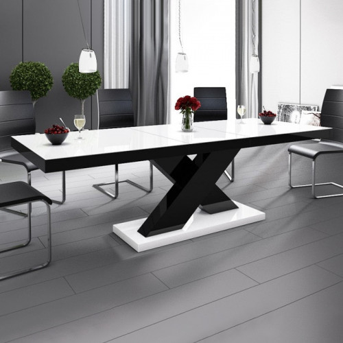 Maxima Xena Dining Set - Black/White