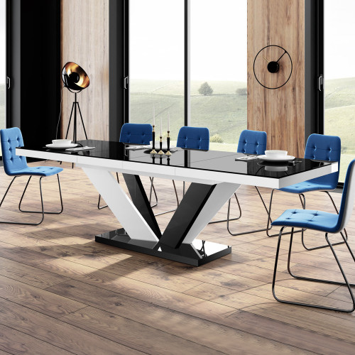 Maxima Aviva 2 Dining Set - Blue/White/Black