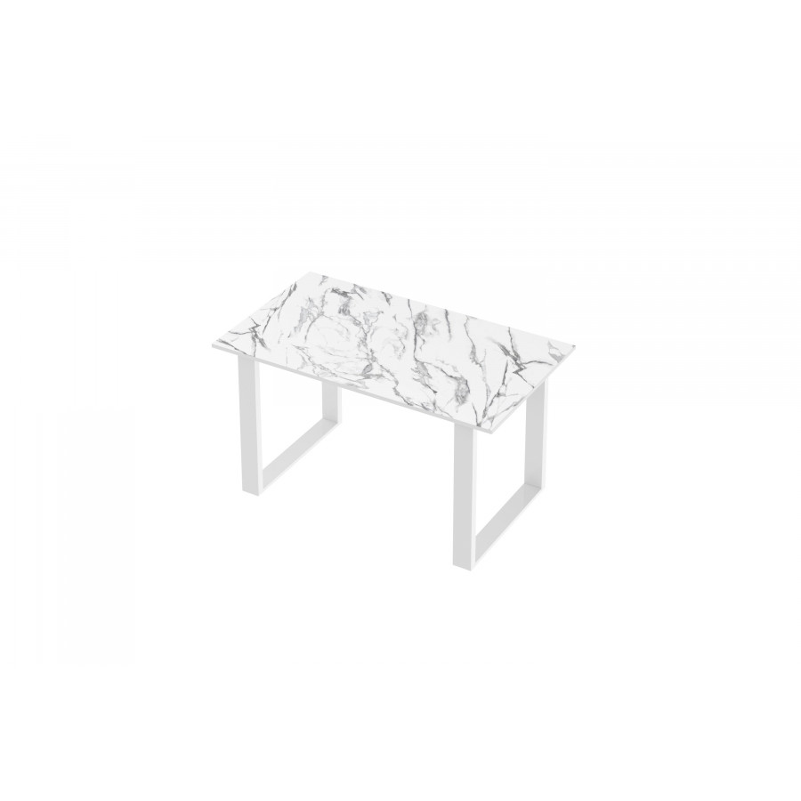 Maxima Nota Dining Table - White Venatino